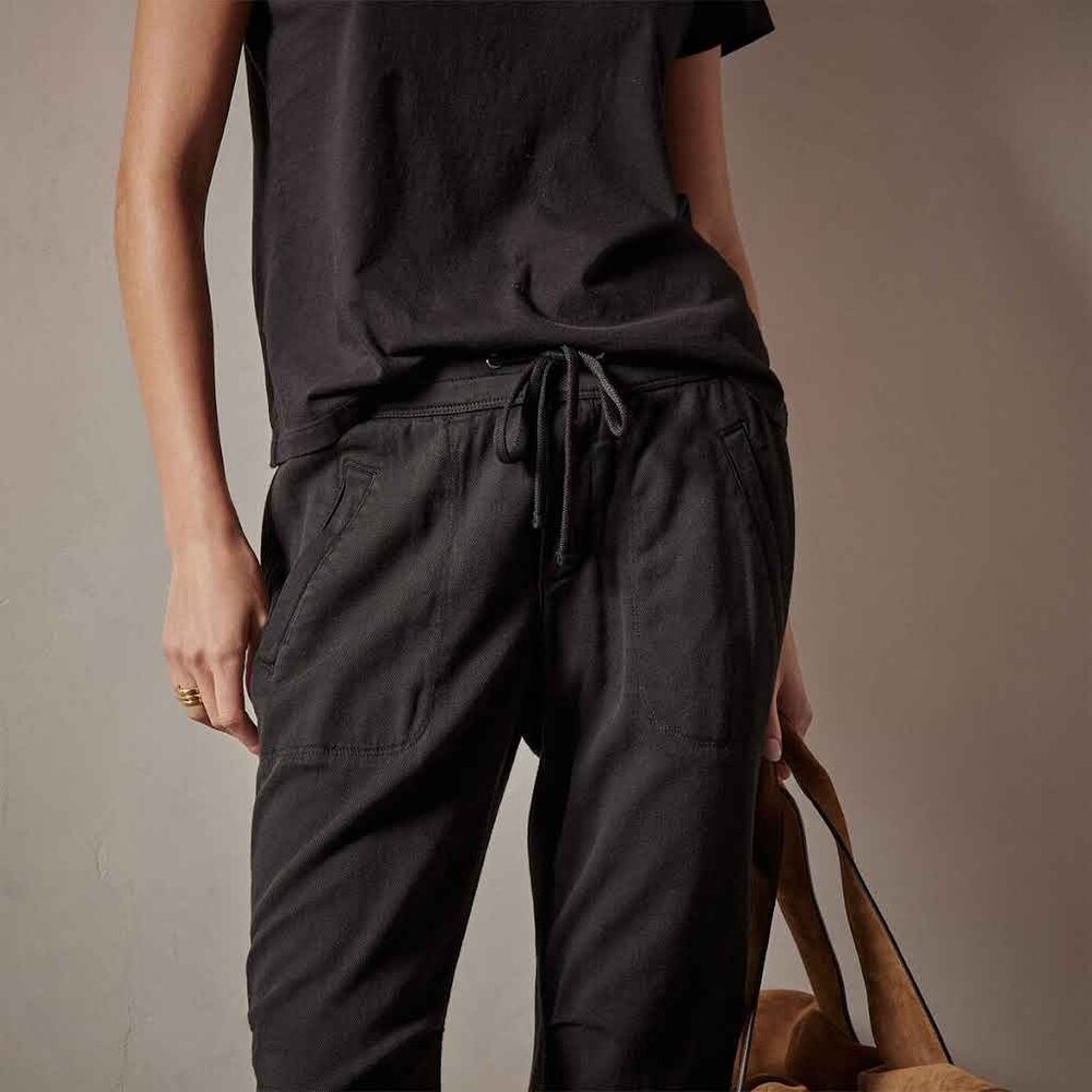 James Perse Black Ankle Pants